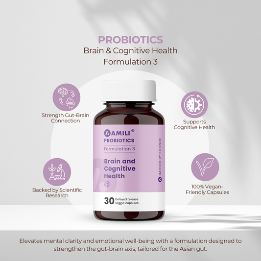 Brain & Cognitive Health Formulation 3 | AMILI Probiotics
